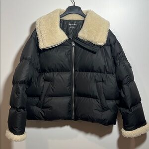 Coach Puffer Wool Trim coat XL